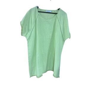 Women's Green Kaftan Style Top Size 3xl Beachy Boho Summer Vibes‎